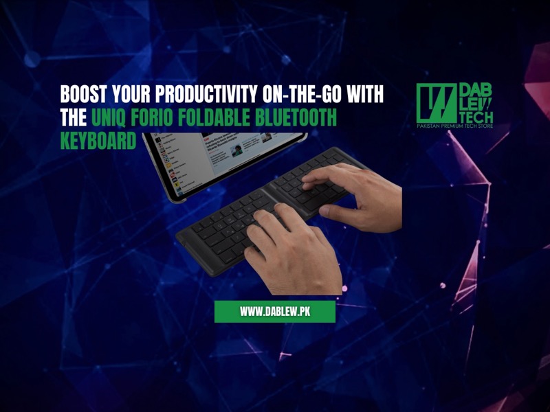Boost Your Productivity On-The-Go with the UNIQ Forio Foldable Bluetooth Keyboard
