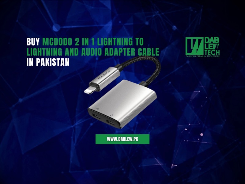 Buy Mcdodo 2 in 1 Lightning to Lightning and Audio Adapter Cable in Pakistan