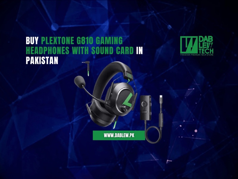 Buy PLEXTONE G810 Gaming Headphones with Sound Card in Pakistan