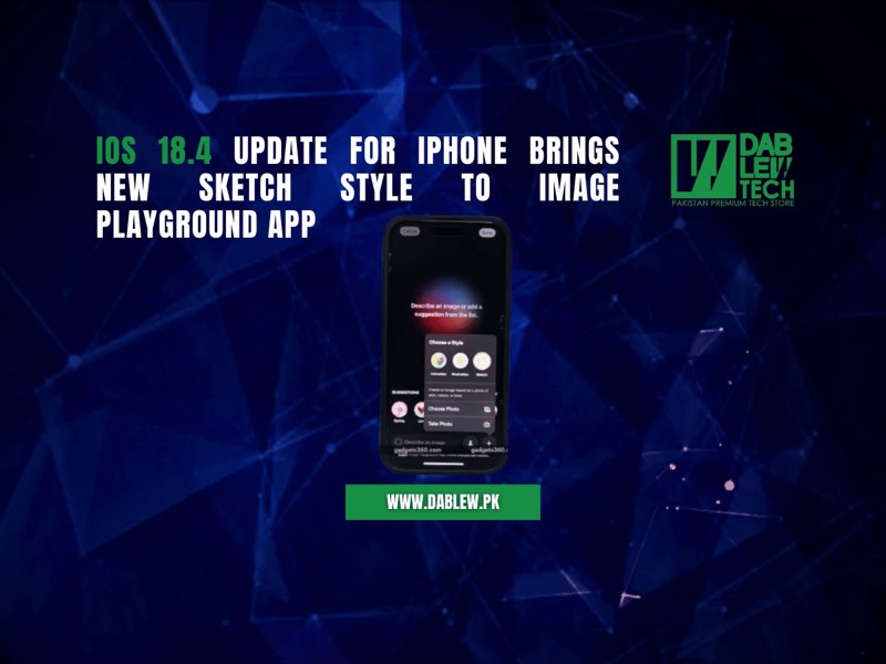iOS 18.4 Update for iPhone Brings New Sketch Style to Image Playground App