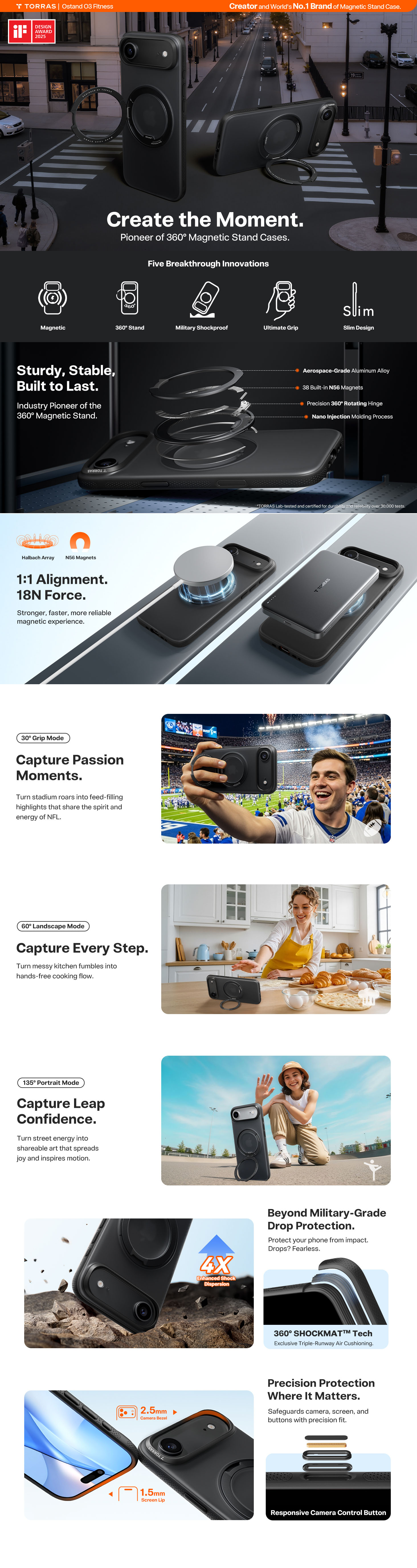 Torras Ostand O3 Case for iPhone Air Xcessorieshub