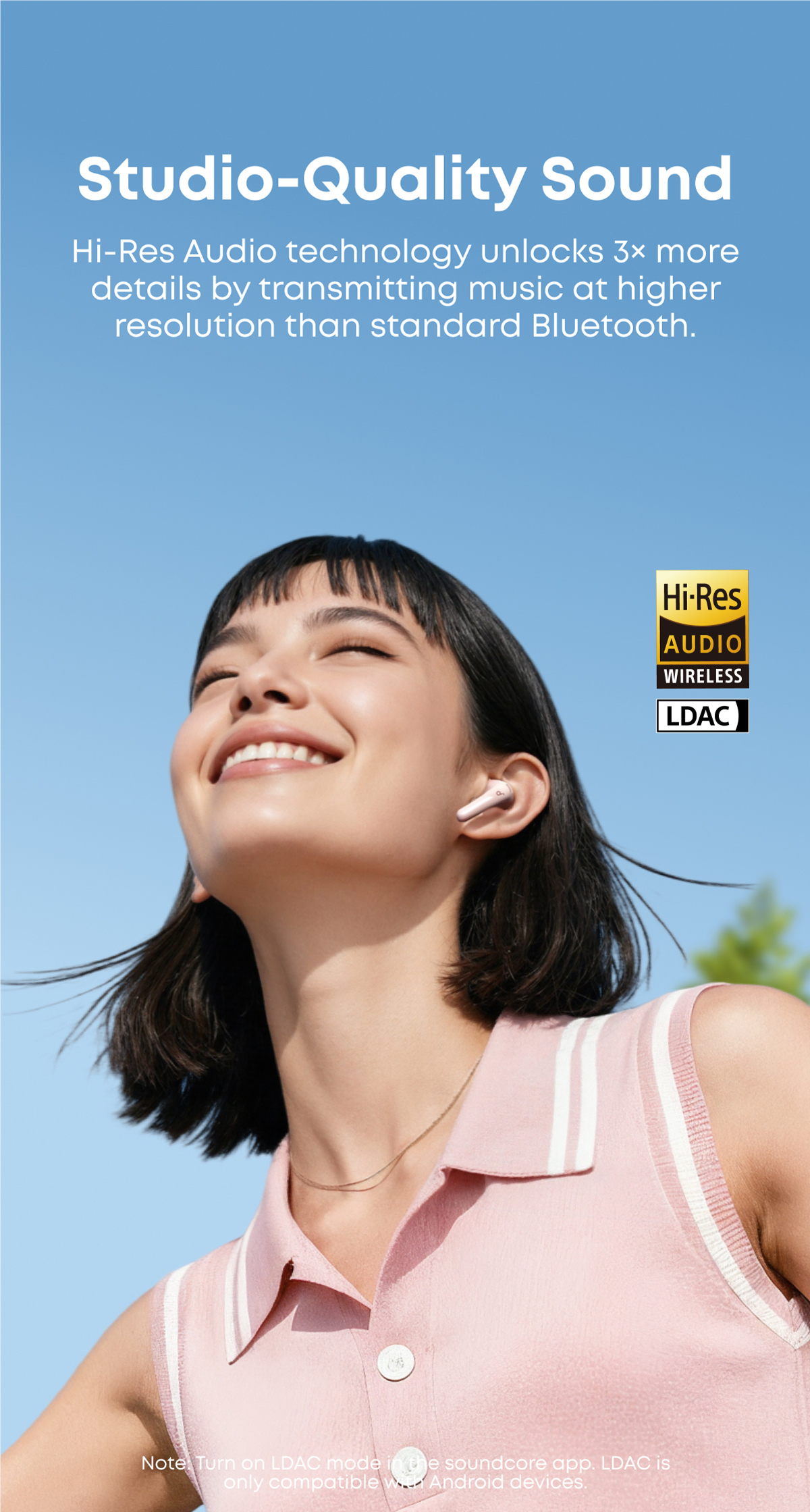 soundcore R60i NC, 6-Mics, Real-Time (ANC) Adaptive Noise Cancelling, Hi-Res Sound, Translation Earbuds, 50H Playtime