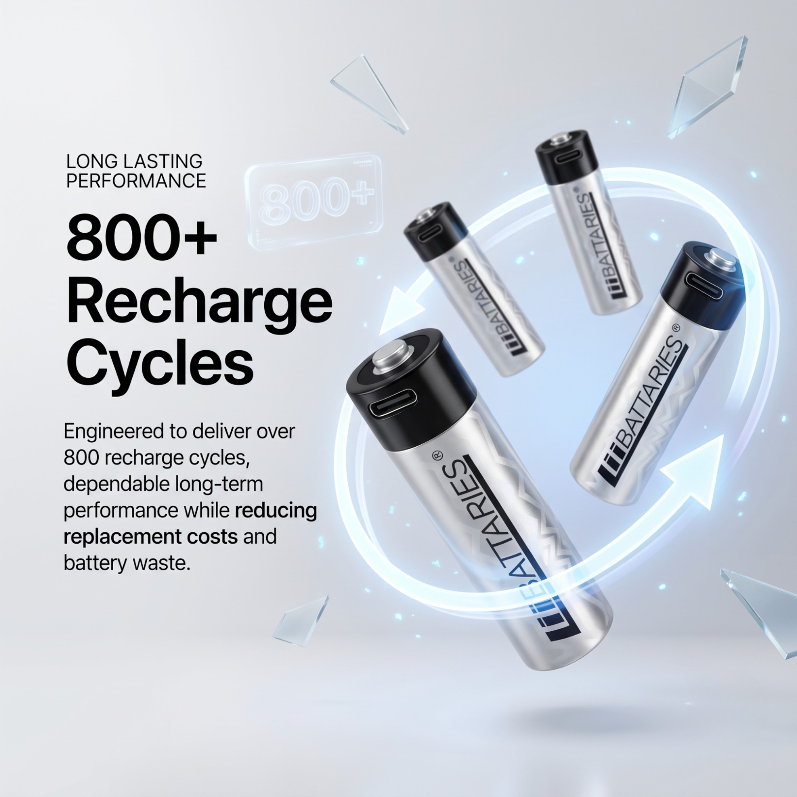 800+ Recharge Cycles