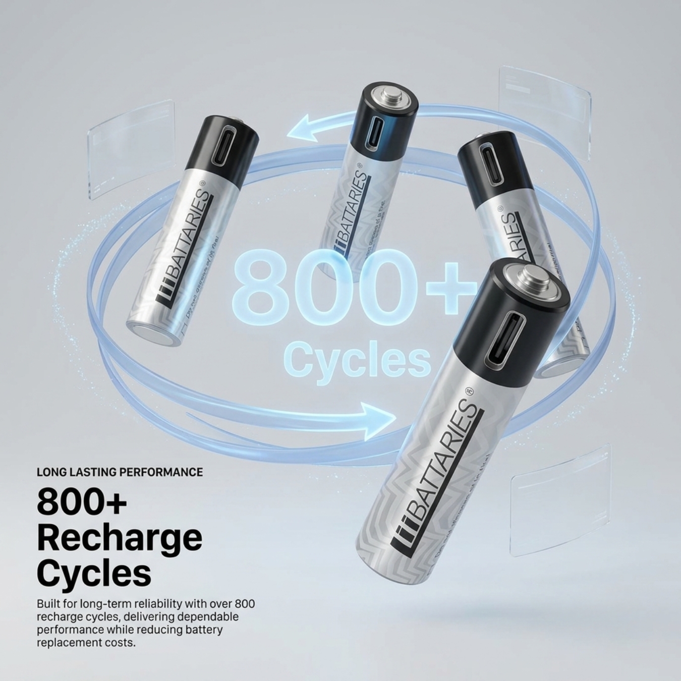 800+ Recharge Cycles