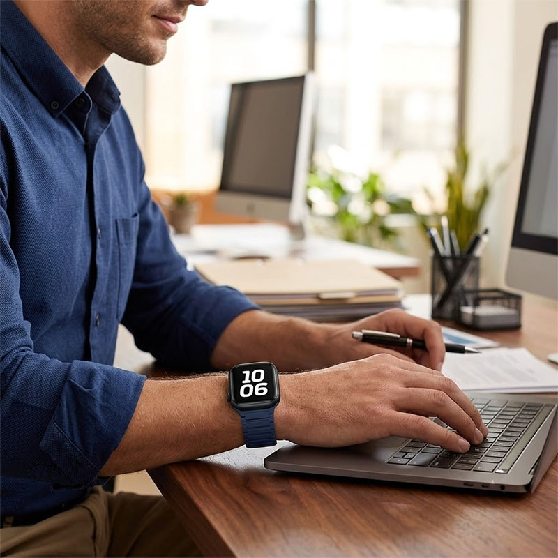 Apple Watch Band Playing Tennis