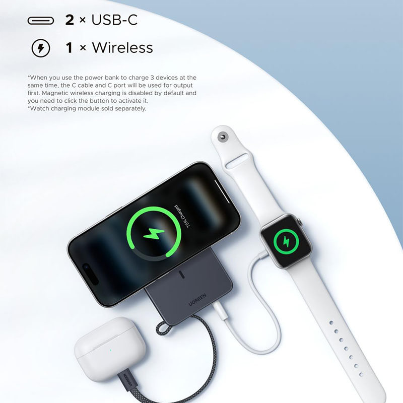 10000mAh Capacity & Smart Safety