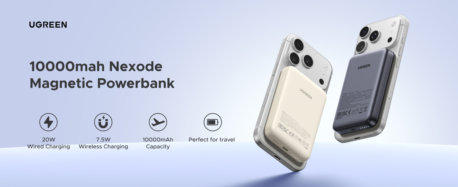 UGREEN 20W 10000mAh Magnetic Power Bank View 1