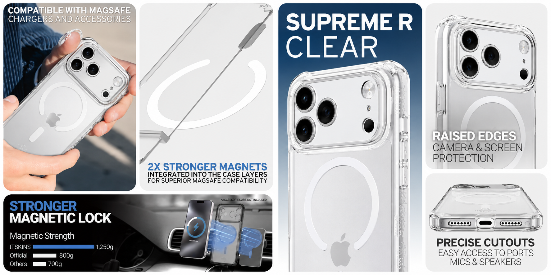 Buy ITSKINS SUPREME R Clear MagSafe Case for Apple iPhone 18 & 17 Pro Max in Pakistan