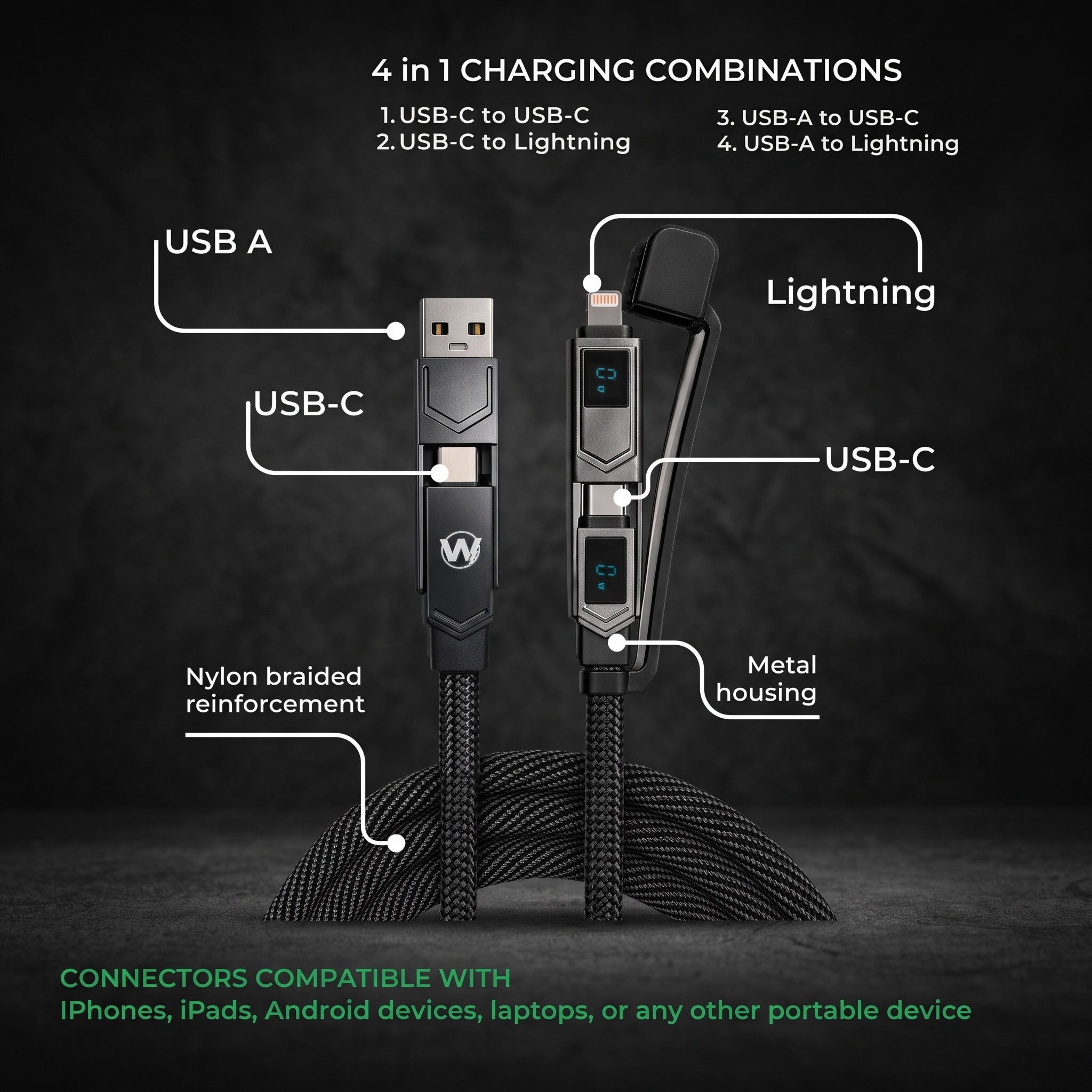4 in 1 Cable Connectors