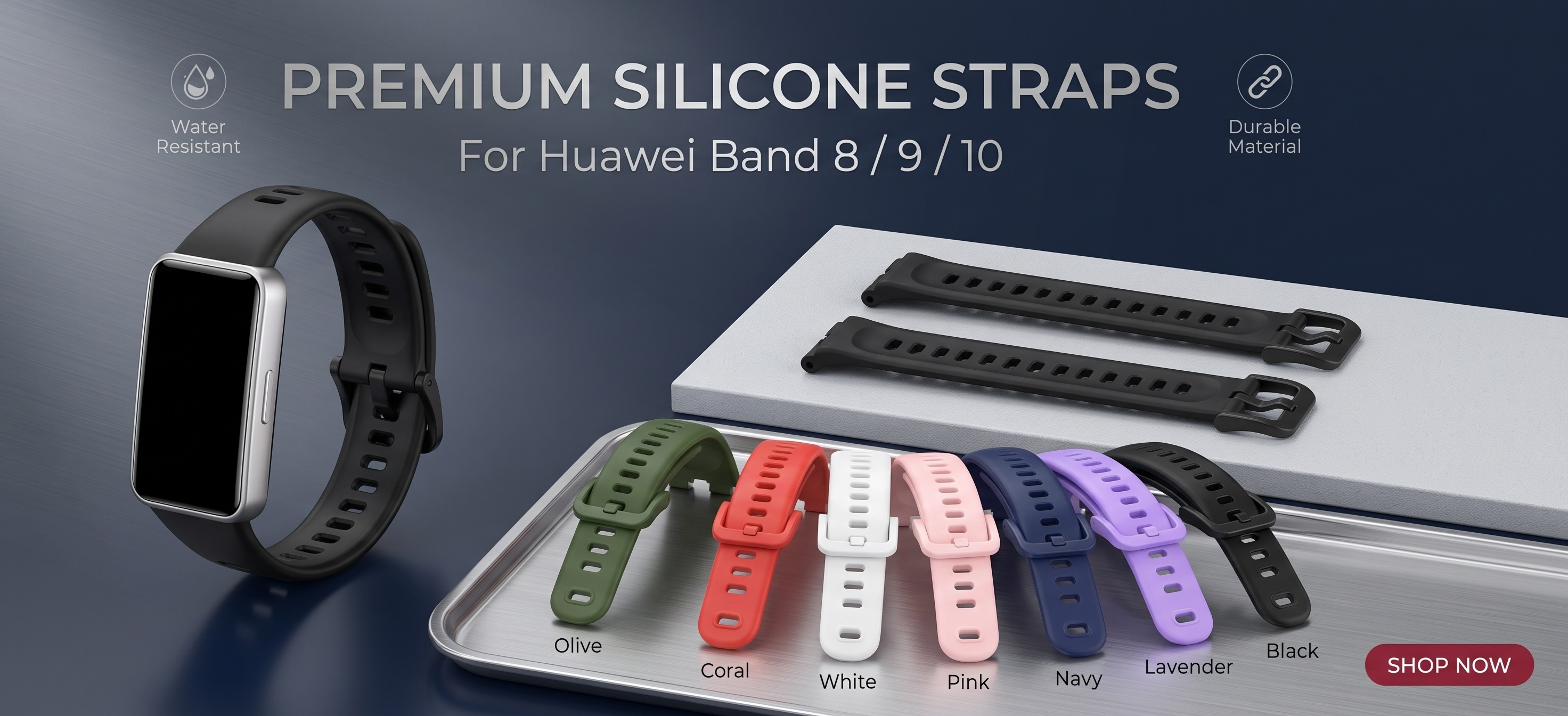 Soft Silicone Replacement Strap for Huawei Band 8/9/10