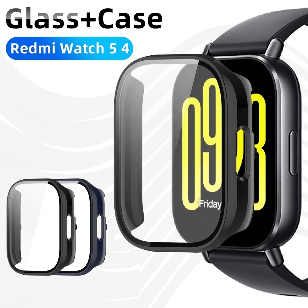 Redmi Watch 5 Full Edge Screen Protector with Case Protective Bumper Cover