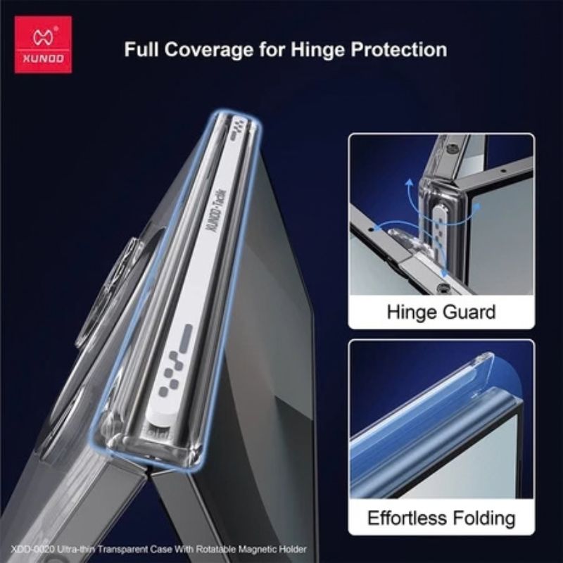 Built-In Tempered Glass & Hinge Protection