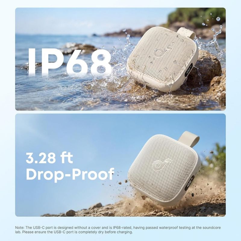 IP68 Waterproof and 1-Meter Drop Protection