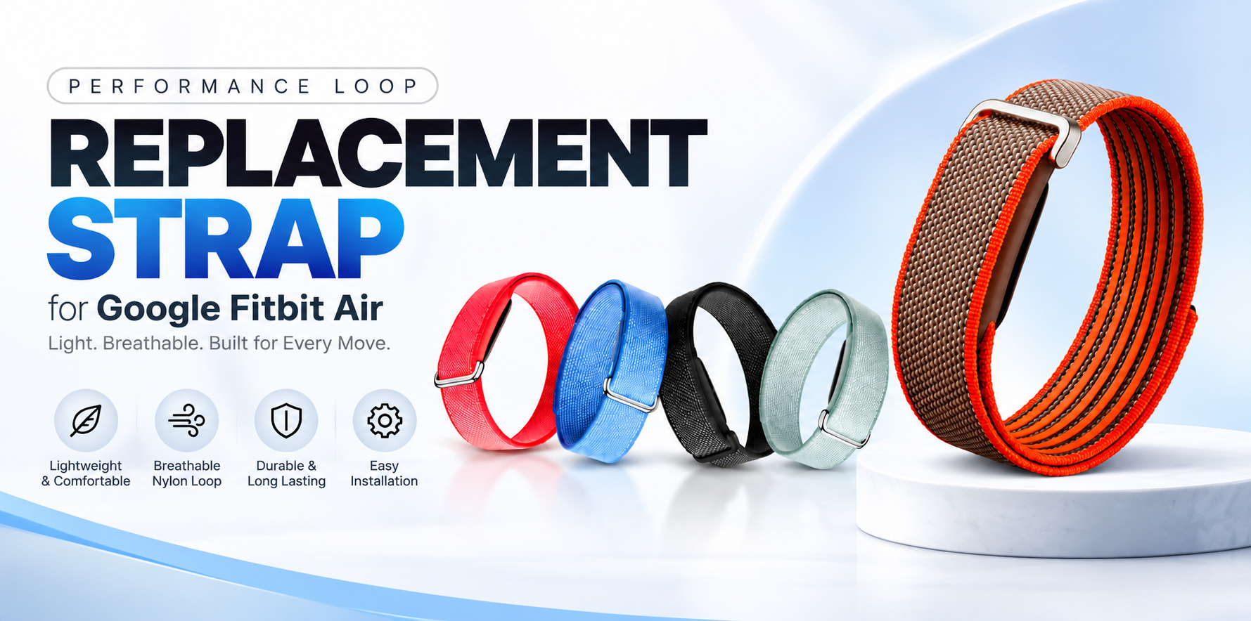 Colors for Google Fitbit Air Strap