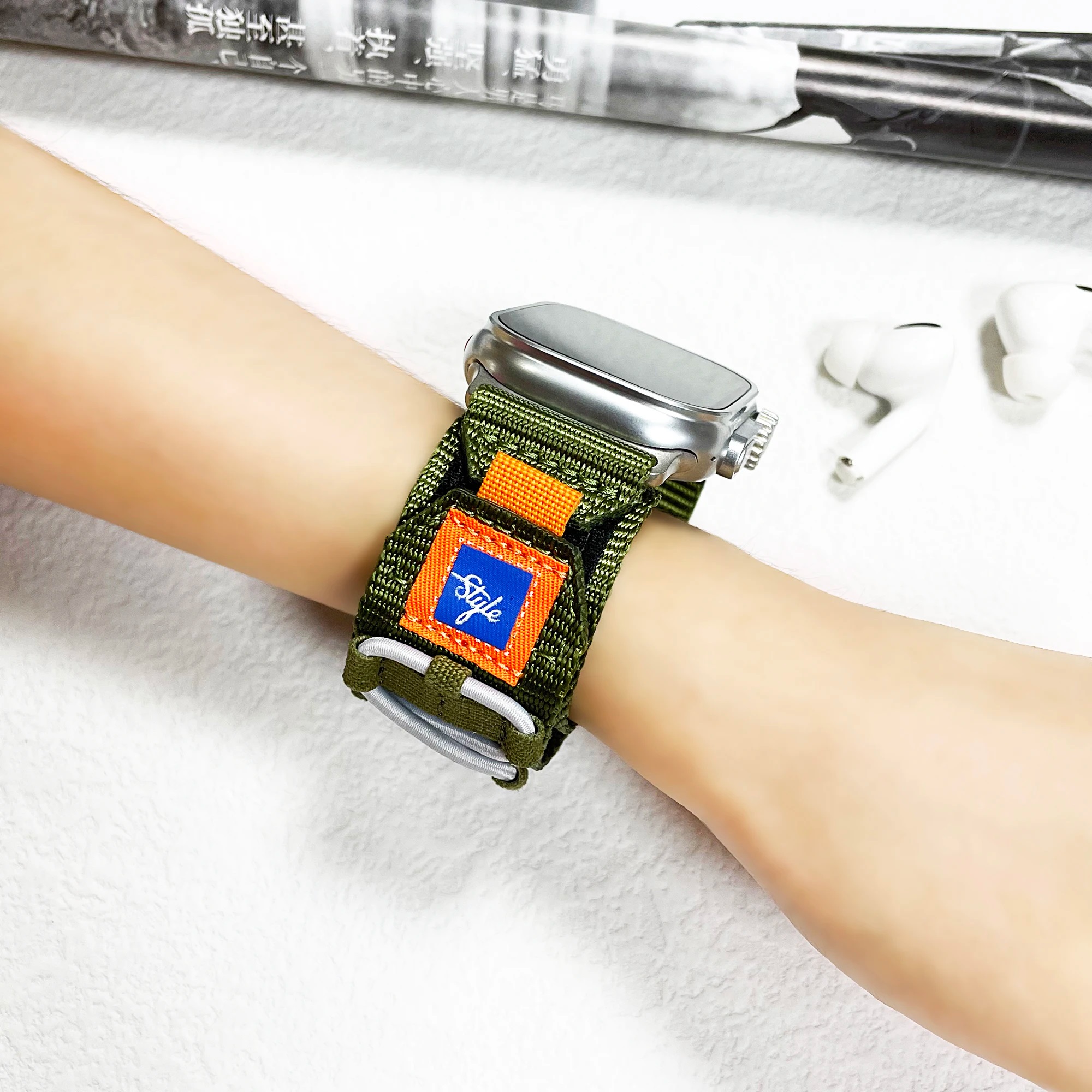 WeaveX Rugged Nylon Watch Band Lifestyle View