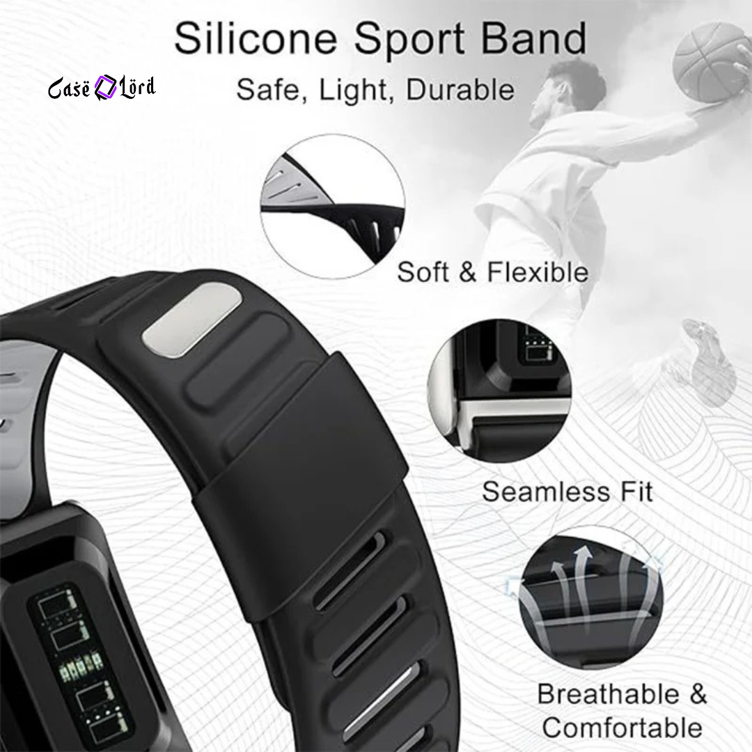 Silicone Sport Band Features - Soft, Flexible, Breathable