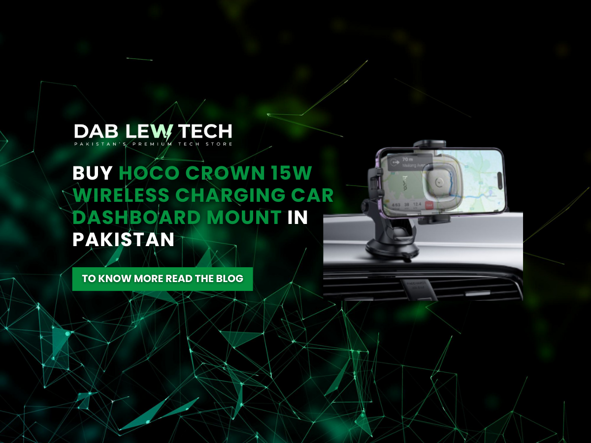 Buy Hoco Crown 15W Wireless Charging Car Dashboard Mount in Pakistan