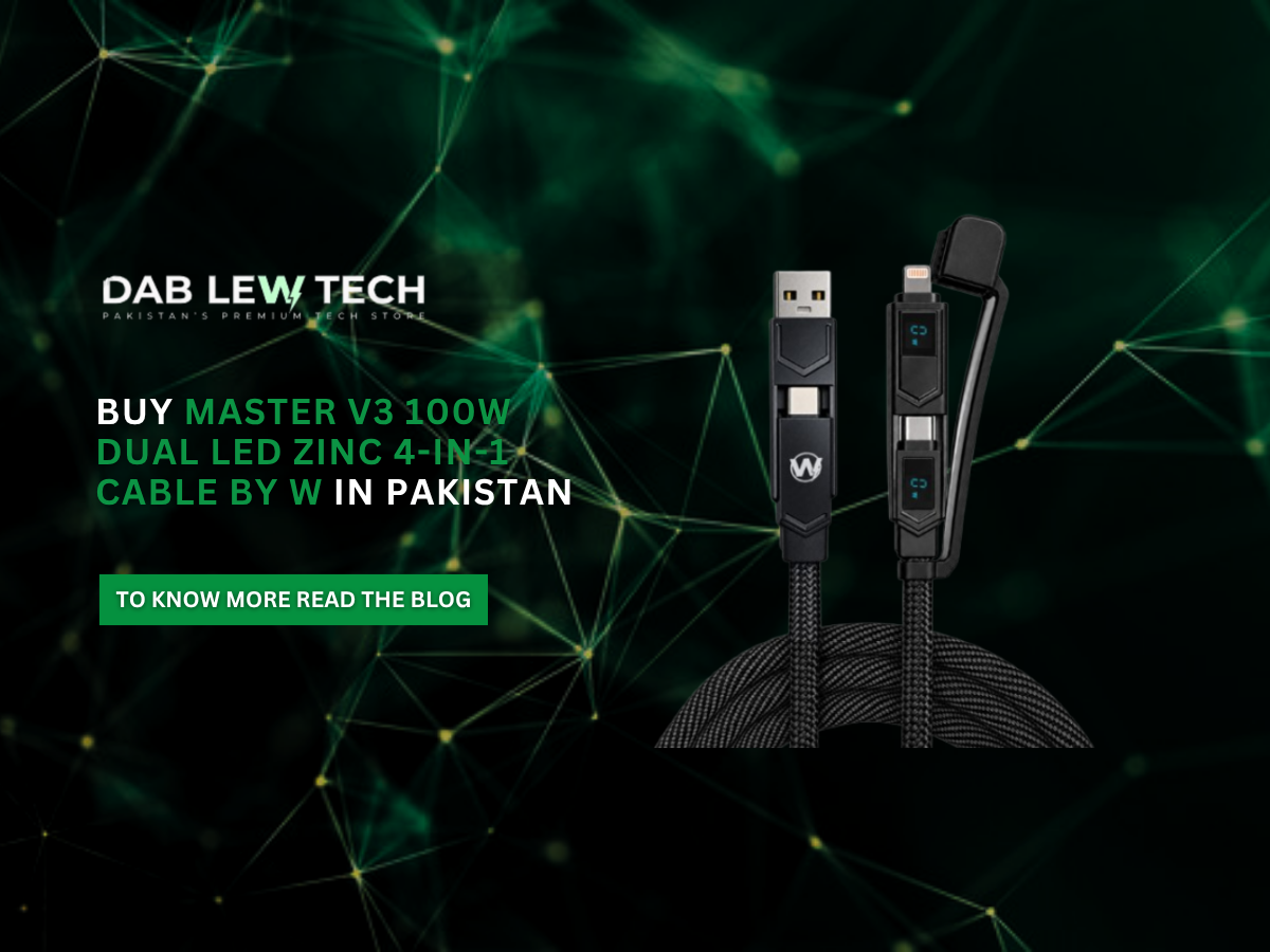Buy Master V3 100W Dual LED Zinc 4-in-1 Cable by W in Pakistan