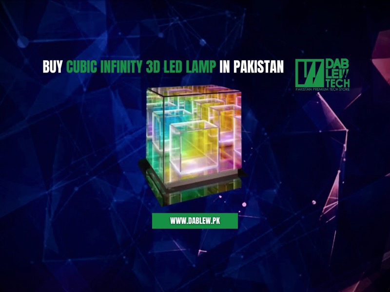 Buy Cubic Infinity 3D LED Lamp in Pakistan - Dab Lew Tech