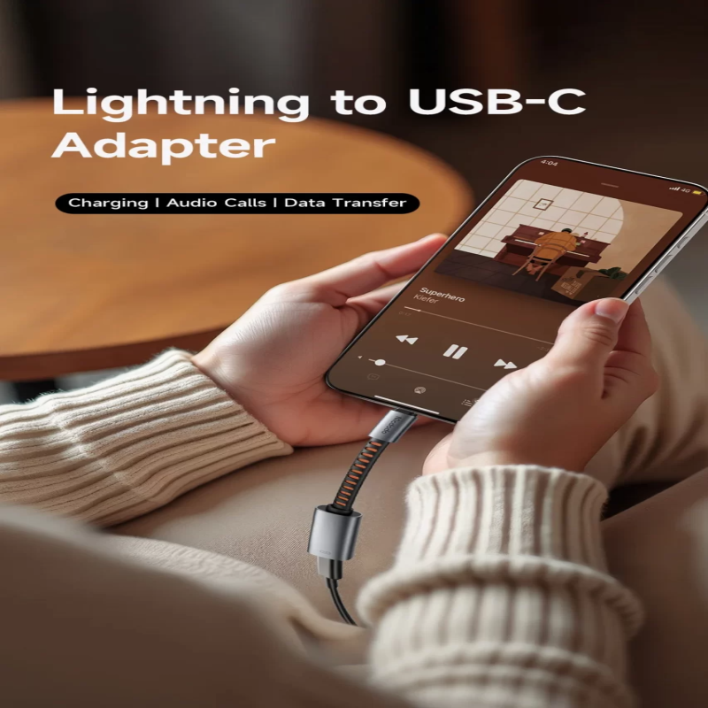 Mcdodo Lightning to USB-C Adapter Cable 24W Fast Charging Data Transfer – CA-4870