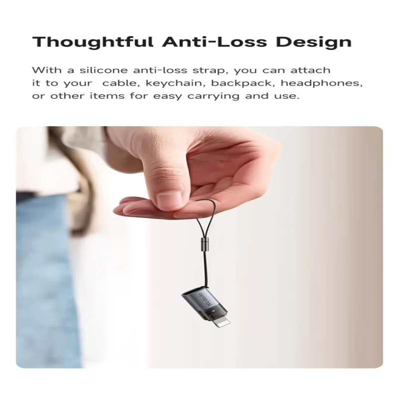 Mcdodo 36W USB-C to Lightning Adapter with Lanyard – CA-7630 – Grey