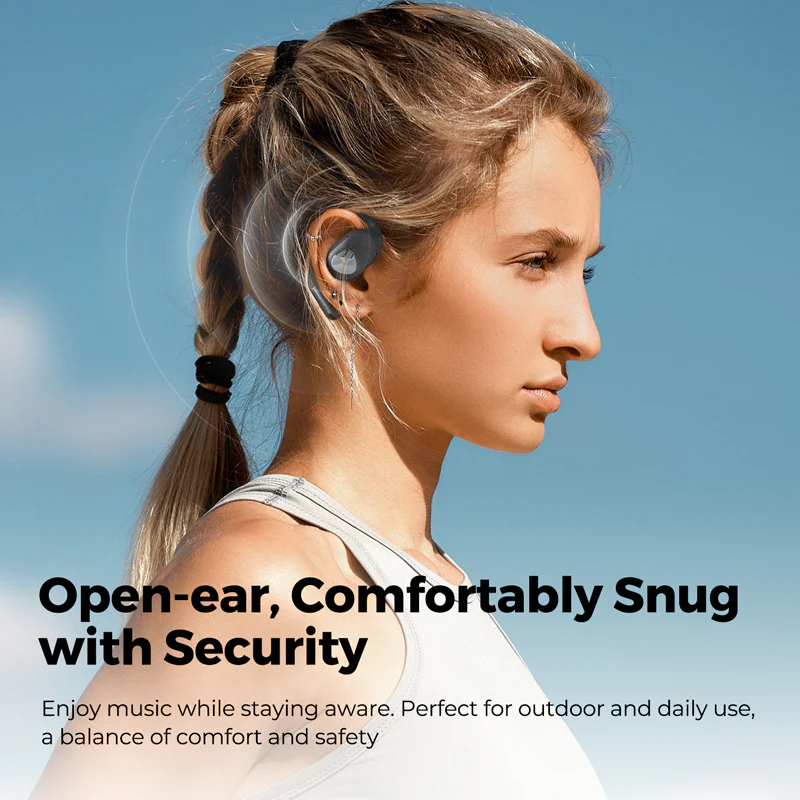 Soundpeats Gofree 2+ Wireless Open Ear Earphone – Black