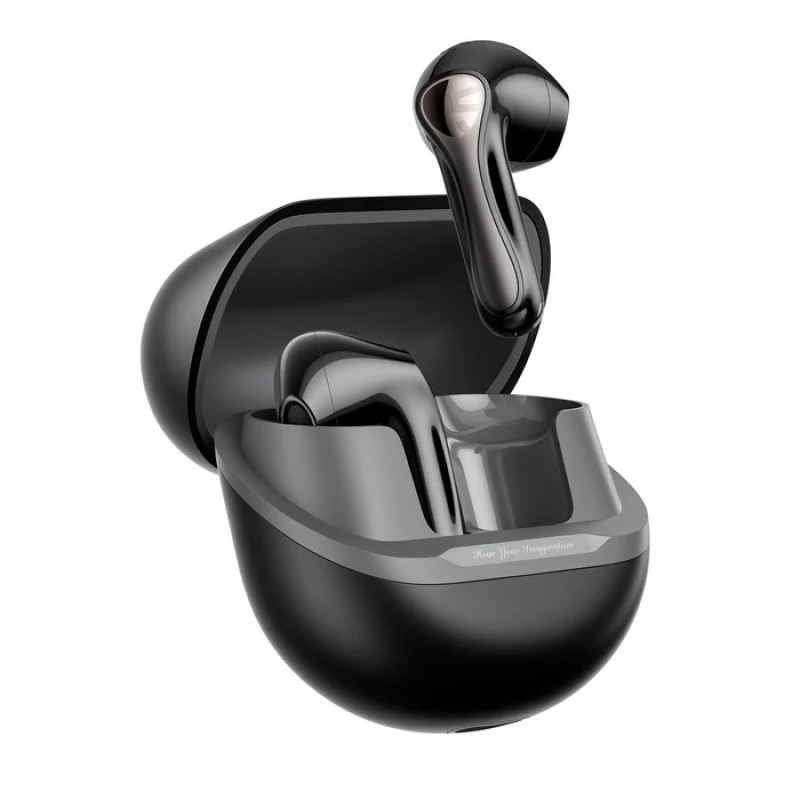 SoundPEATS Air5 Lite Wireless Earbuds with Hi Res Audio, Bluetooth 5.4 Semi in Ear Earphones, 13mm Drivers, LDAC Codec, 30 Hrs Fast Charge – Black