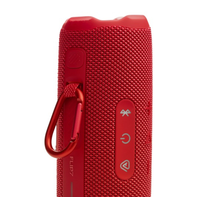JBL Flip 7 Portable Waterproof and Drop-Proof Speaker, Bold Pro Sound with AI Sound Boost, 16Hrs of Playtime, and Push Lock System - Red