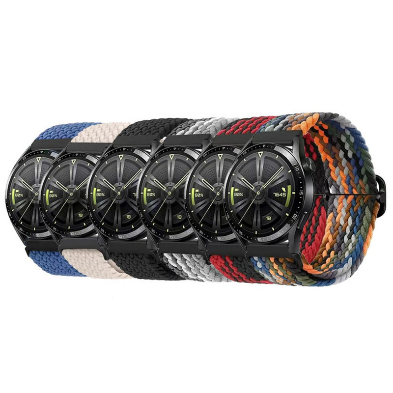 20mm Nylon Braided Loop Replacement Strap for Smart Watches