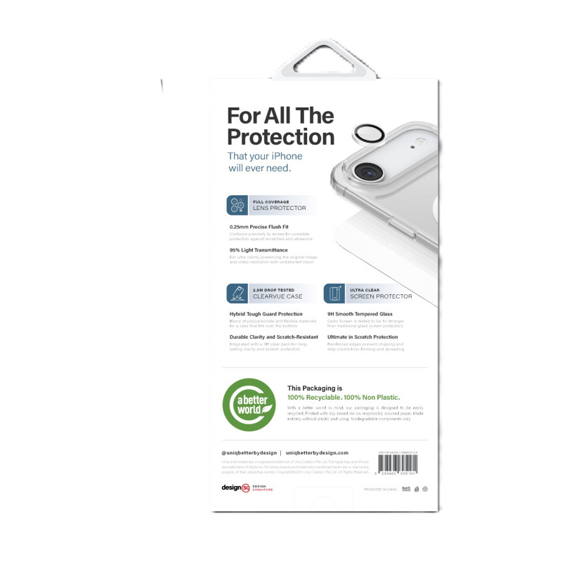 3 in 1 ClearVue 360 Essential Bundle Pack for iPhone 17 by Uniq - Clear