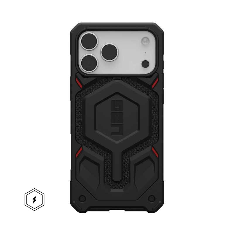 UAG iPhone 17 Pro Max Monarch Pro Series Phone Case - 	Kevlar Black / Mallard
