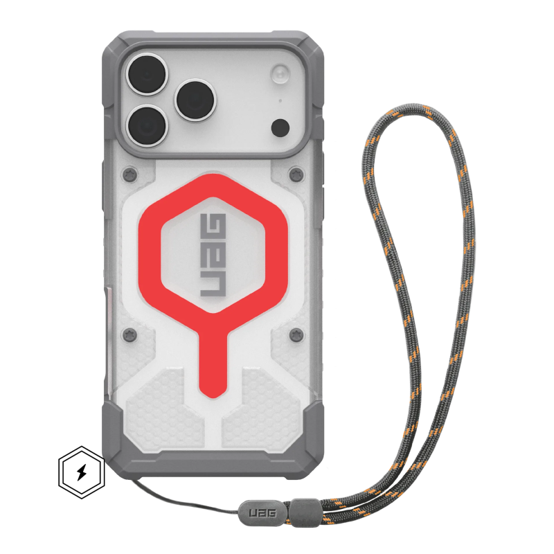 UAG iPhone 17 Pro Max Pathfinder Clear Series Phone Case with Lanyard