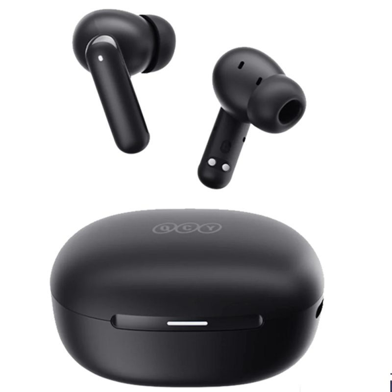QCY ANC HT15 Wireless Earbuds – 45dB Adaptive Noise Cancellation & 6-Mic AI ENC for Crystal Clear Calls