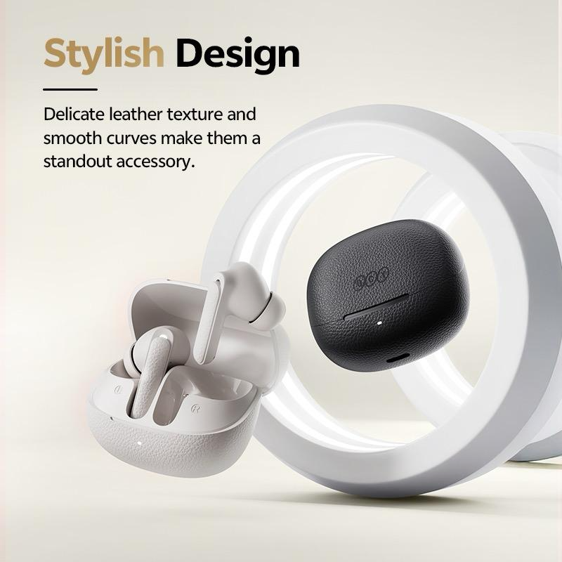 QCY ANC HT15 Wireless Earbuds – 45dB Adaptive Noise Cancellation & 6-Mic AI ENC for Crystal Clear Calls