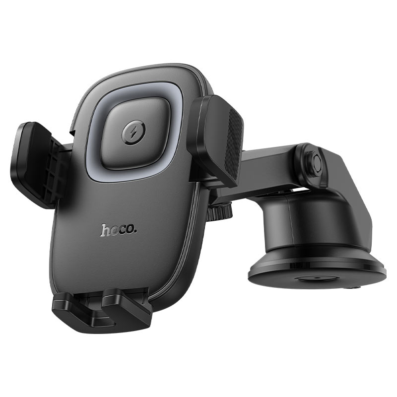 Hoco Crown 15W Wireless Charging Car Dashboard Mount - HW32 - Black