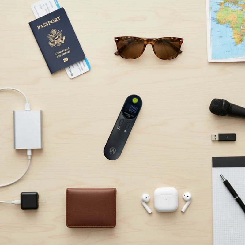 Portable Digital Luggage Scale – 50 kg Max with Tare & Overload Alert by W