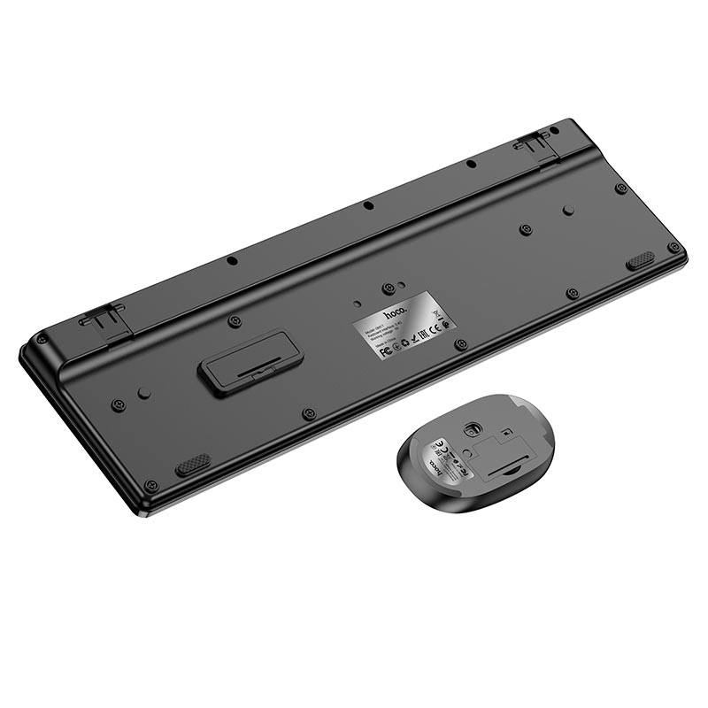 Hoco Wireless Business Keyboard & Mouse Set (English Version) - GM17 - Black