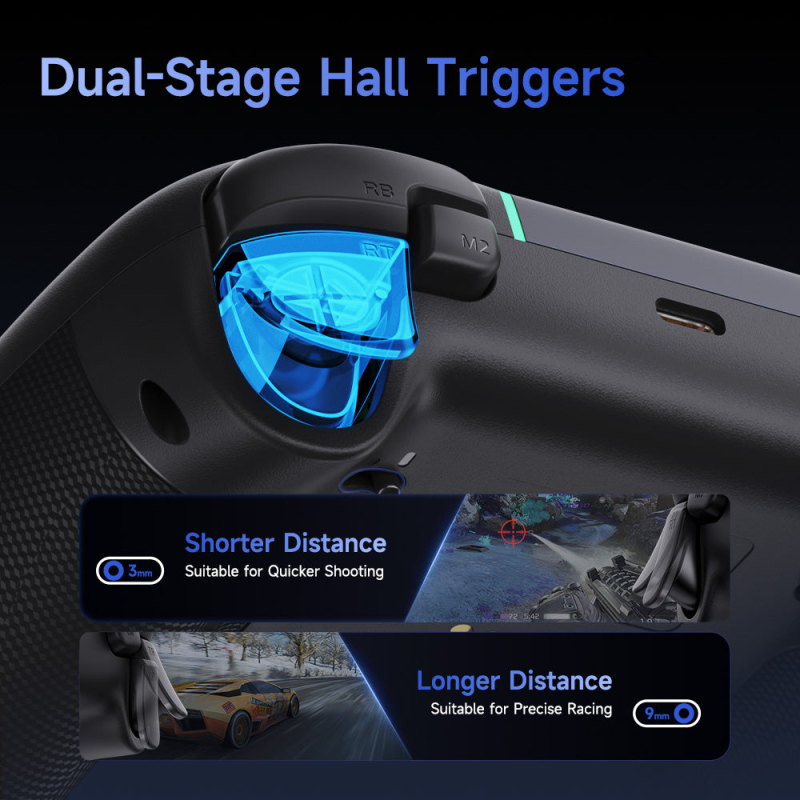 EasySMX® X05 Pro Multiplatform Wireless Gaming Controller with Hall Effect & Quiet Buttons