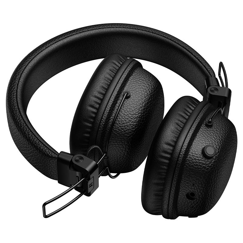 Hoco Earl II Wireless Headphone with Hi Fi Sound, 32h Playtime - W64 - Black