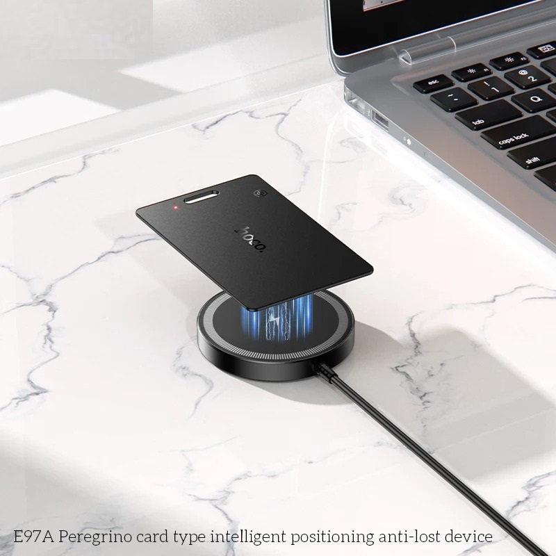 Hoco Smart Wireless Tracker/Tag Card for Android, 3 Months Rechargeable Battery Life - E97A