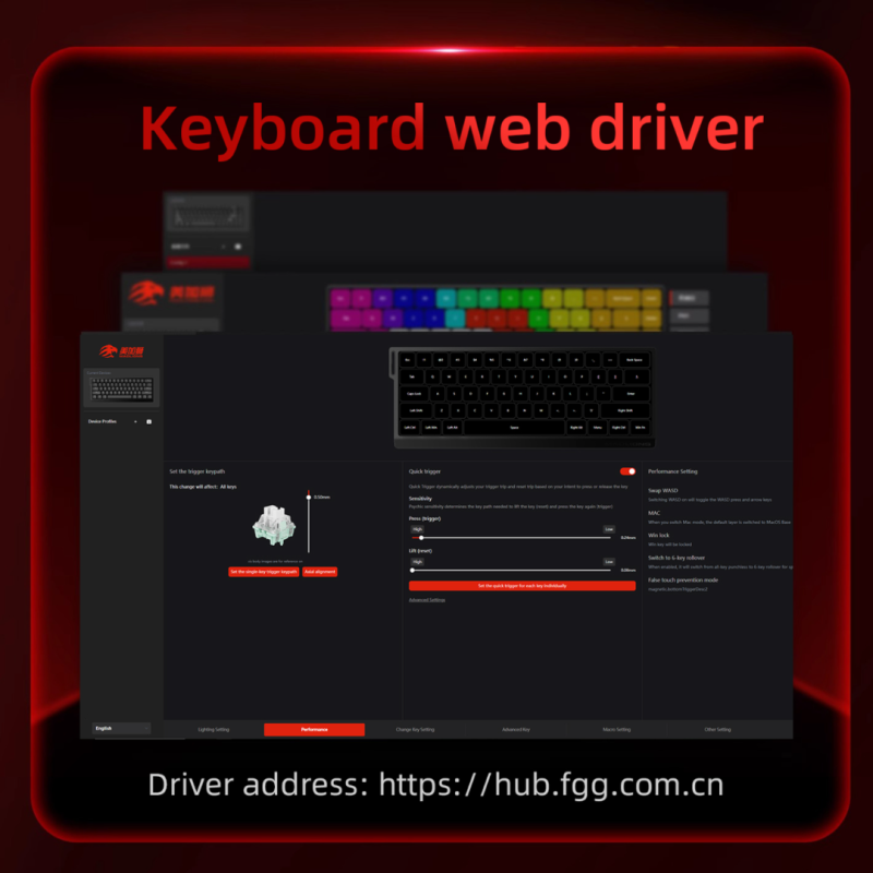 FGG Madlions MAD 68HE Limited Magnetic RGB Gaming Keyboard 60% Compact Hall Effect Rapid Trigger Adjustable Actuation Swappable Wired Mechanical Keyboard