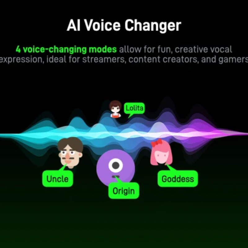 MAONO Wave T1 Mini Wireless Lavalier Microphone with Lightning & USB-C Plug, Noise Cancellation, AI Voice Filter, 30H Used with Charging Case for Video Recording Vlogging Podcast