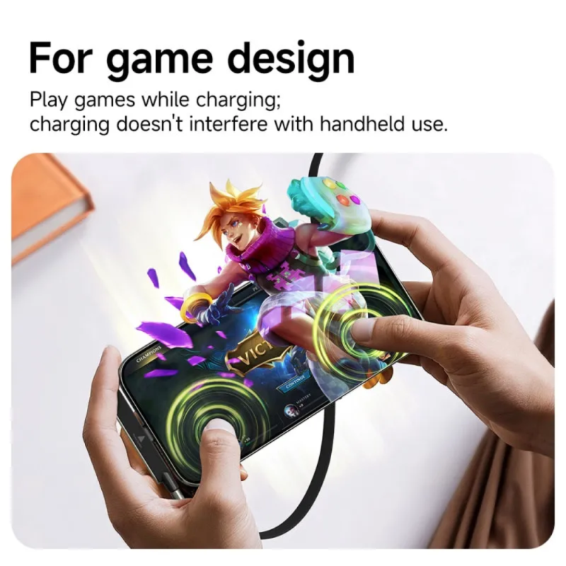 The Viral 240W 2in1 Detachable Invisible Holder Charger with 240W Type-C Fast Charging Cable Liquid Silicone 1m