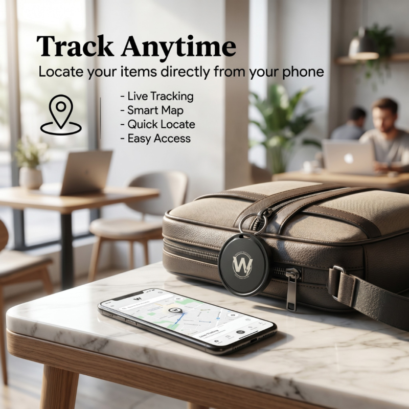 Smart Bluetooth Wireless Anti-Loss  Item Finder GPS Tag compatible with iOS and Android for Keys, Wallet, Bags & Pets - Pack of 2