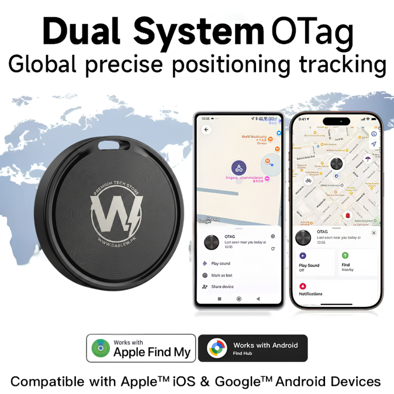 Smart Bluetooth Wireless Anti-Loss  Item Finder GPS Tag compatible with iOS and Android for Keys, Wallet, Bags & Pets - Pack of 2