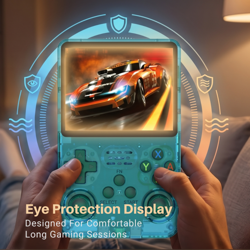 R36S 64GB (Ark OS) Retro Pocket Handheld Console 20,000+ Games with Eye Protection HD 3.5 IPS Screen for Adults and Kids