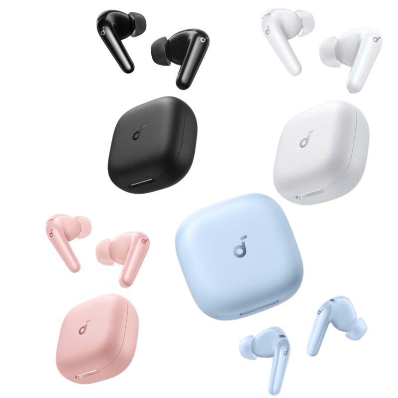 soundcore R60i NC, 6-Mics, Real-Time (ANC) Adaptive Noise Cancelling, Hi-Res Sound, Translation Earbuds, 50H Playtime