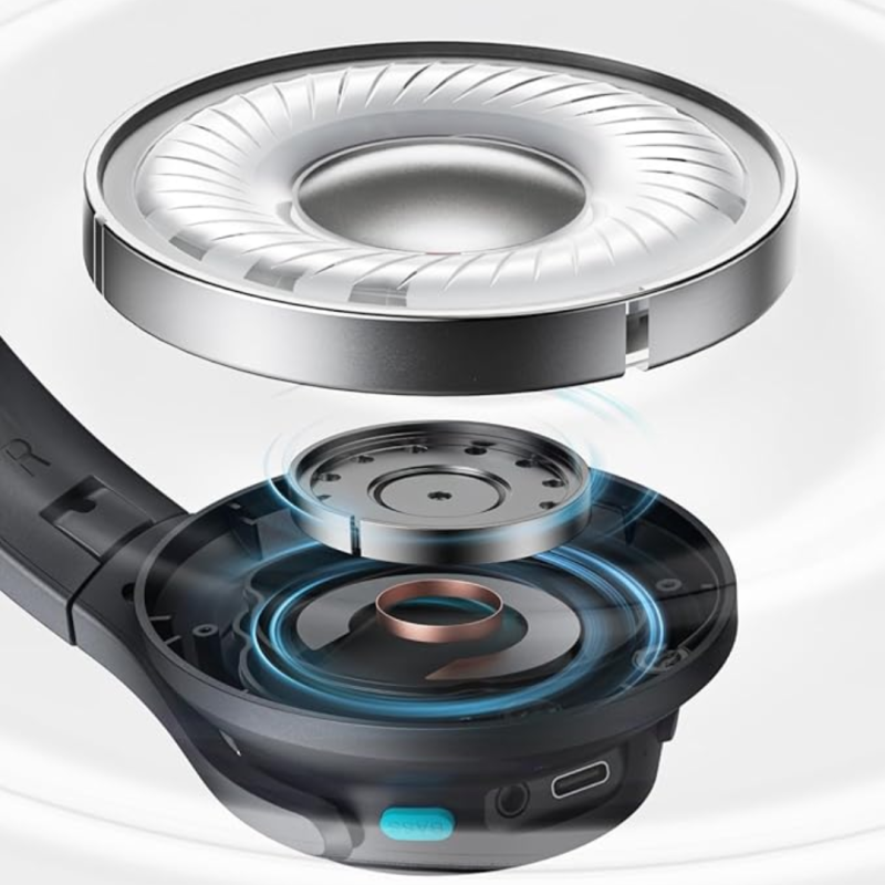 Anker Soundcore Q11i Wireless Headphones, 40mm Hi‑Res Drivers, One‑Touch BassUp, 60hBattery (5mins → 4h fast Charge), Multipoint Connections, Detachable Ear Cushions