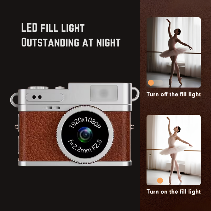 Mini Retro Camera with 1080p recording and LCD Display 32GB Memory