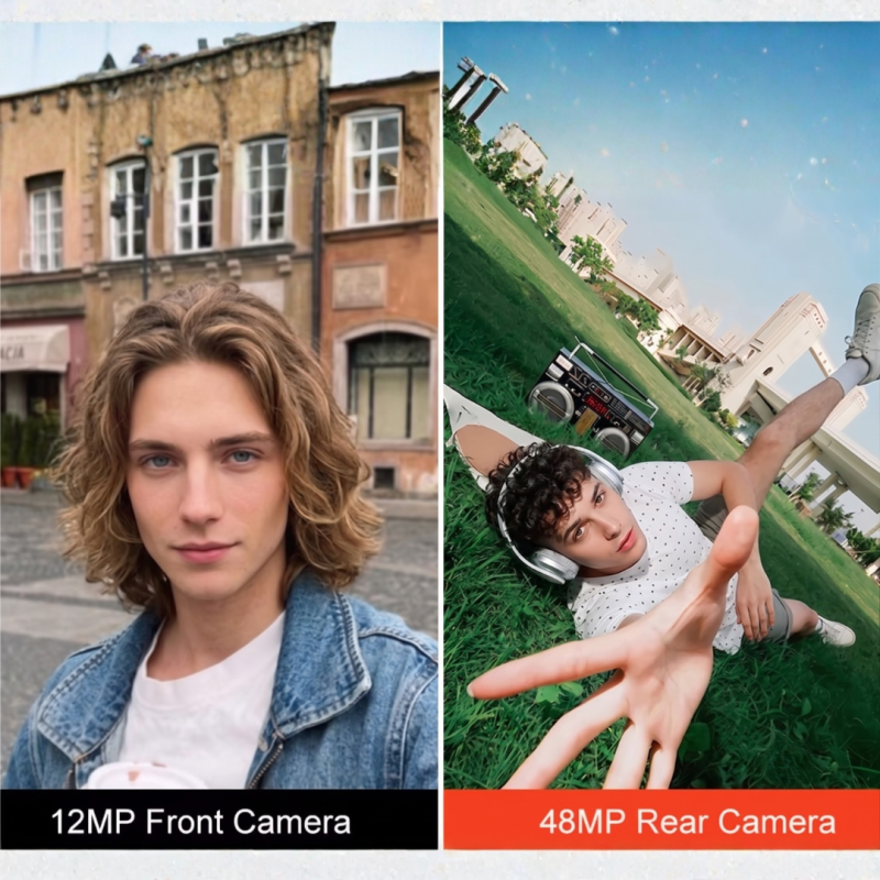 Magnetic Selfie Screen Display Monitor for Video Recording and Photos with LED Light | Type C + Lightning | Compatible with all devices